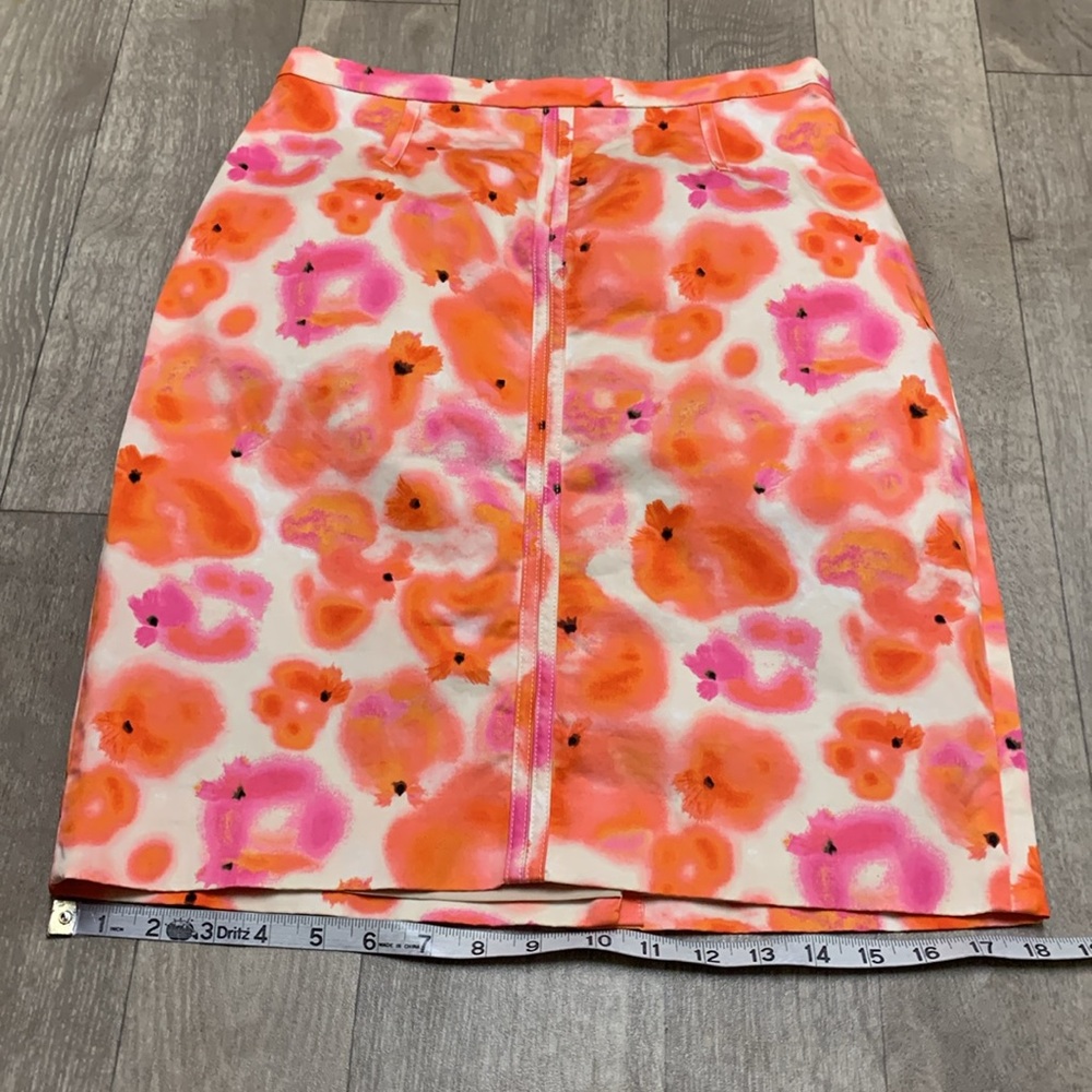 Womens Ann Taylor Dancing Blooms‎ Colorful Casual Pencil Skirt - Picture 4 of 9